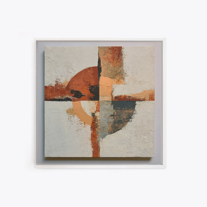 Abstract Composition in Appetite Friendly Warm Tones Canvas Print, Dining Room Art, Abstract Art, Dining Room Decor, Dining, DRA-1x1-28