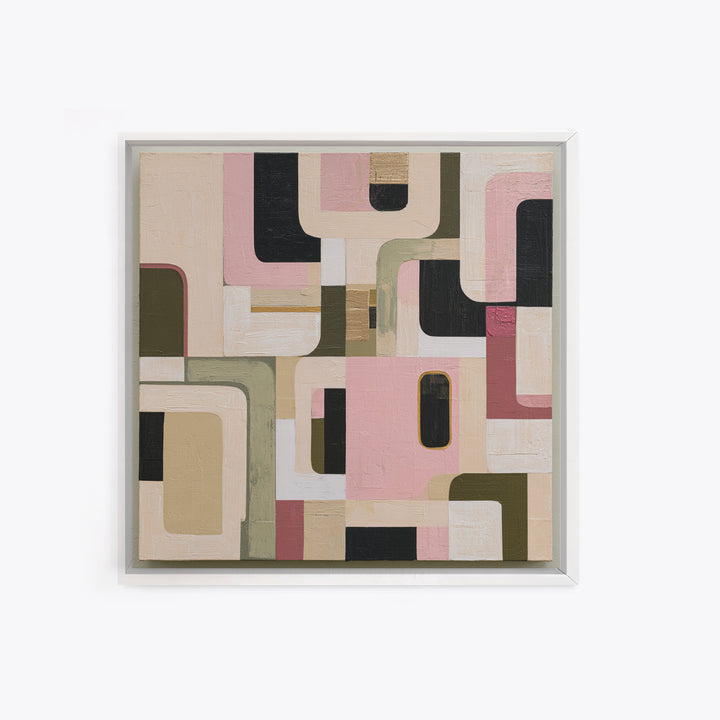 Abstract Composition in Appetite Friendly Warm Tones Canvas Print, Dining Room Art, Modern Wall Art, Dining Room Decor, Dining, DRA-1x1-52