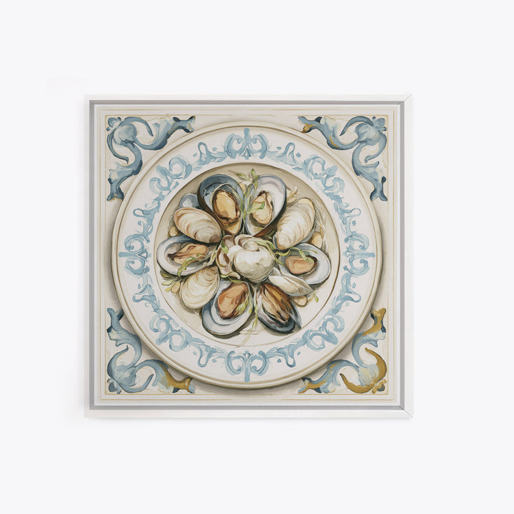 French Bistro Food Illustration Without Text Canvas Print, Dining Room Art, Set of 3 Prints, Dining Room Decor, Dining, DRA-1x1-58