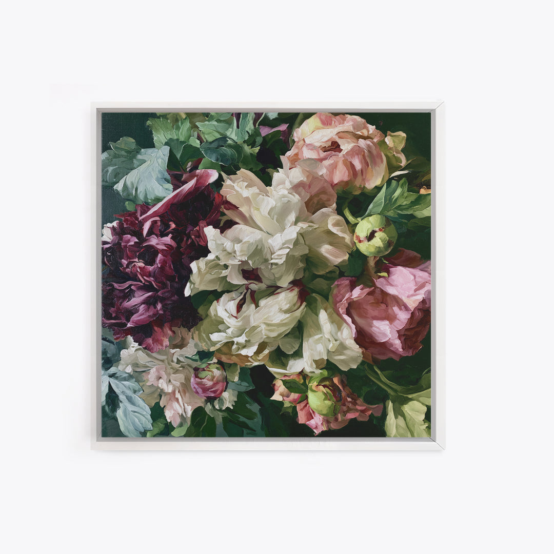 Large Floral Centerpiece Canvas Print, Dining Room Art, Wall Decor, Dining Room Decor, Fine Art, Dining, Contemporary Art, DRA-1x1-98