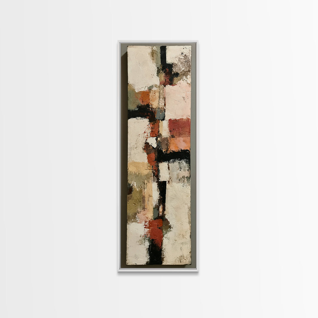 Abstract Composition in Appetite Friendly Warm Tones Canvas Print, Dining Room Art, Food Art, Dining Room Decor, Abstract Art, DRA-1x3-16