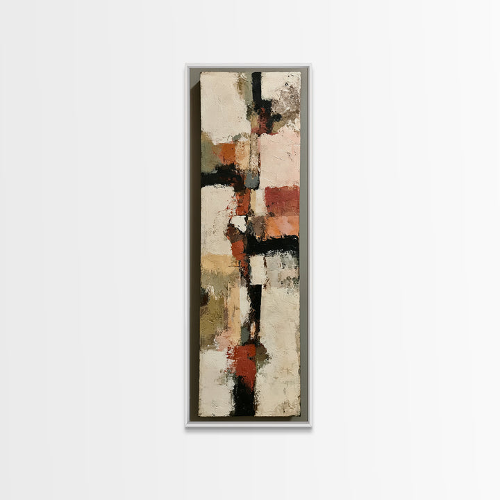 Abstract Composition in Appetite Friendly Warm Tones Canvas Print, Dining Room Art, Food Art, Dining Room Decor, Abstract Art, DRA-1x3-16