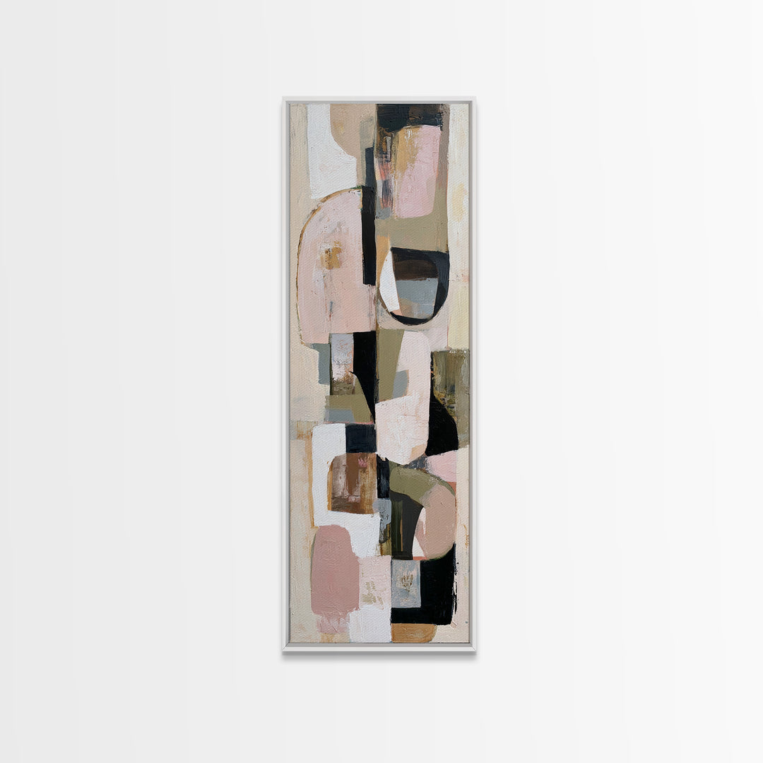Abstract Composition in Appetite Friendly Warm Tones Canvas Print, Dining Room Art, Room Decor, Dining Room Decor, Dining, DRA-1x3-40