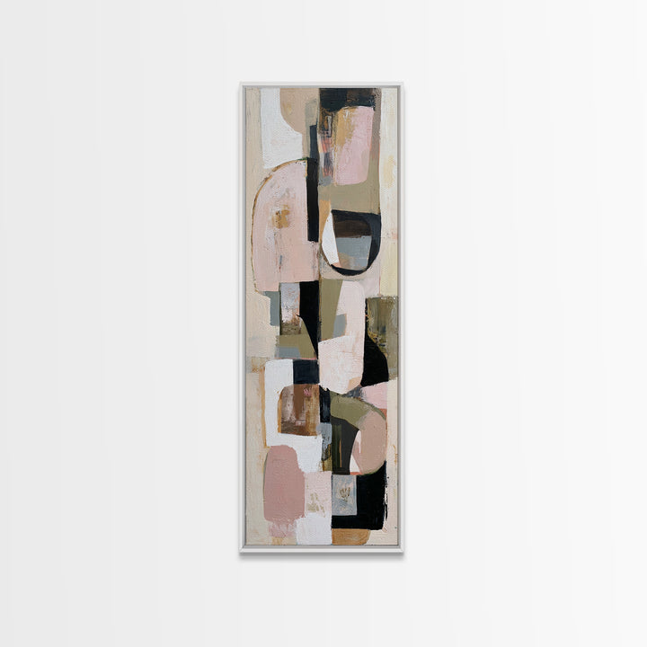 Abstract Composition in Appetite Friendly Warm Tones Canvas Print, Dining Room Art, Room Decor, Dining Room Decor, Dining, DRA-1x3-40