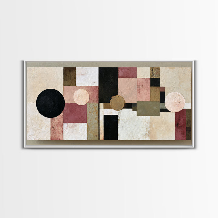 Abstract Composition in Appetite Friendly Warm Tones Canvas Print, Dining Room Art, Dining Room Decor, Dining, DRA-2x1-24