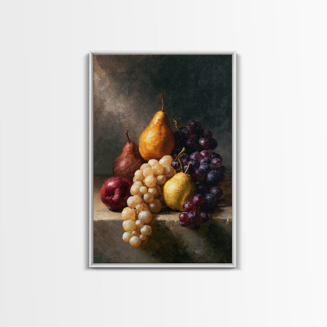 Classical Fruit Still Life Canvas Print, Dining Room Art, Canvas Wall Art, Dining Room Decor, Oil Painting, Dining, DRA-2x3-81