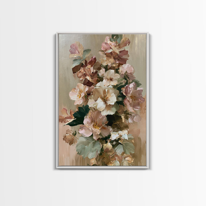 Large Floral Centerpiece Canvas Print, Dining Room Art, Contemporary Art, Dining Room Decor, Fine Art, Dining, Digital Print, DRA-2x3-82