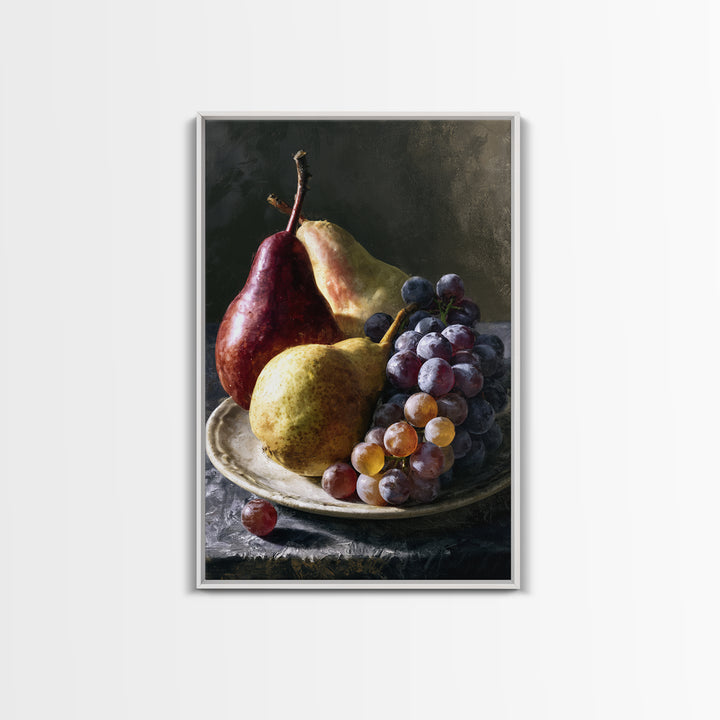 Classical Fruit Still Life Canvas Print, Dining Room Art, Art Print, Dining Room Decor, Fine Art, Dining, Abstract Art, DRA-2x3-9