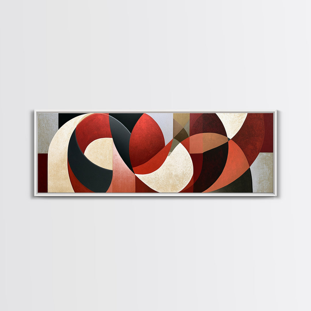 Abstract Red Wine Swirl Canvas Print, Dining Room Art, Fall Decor, Dining Room Decor, Dining, Kitchen Art, Living Room Decor, DRA-3x1-34