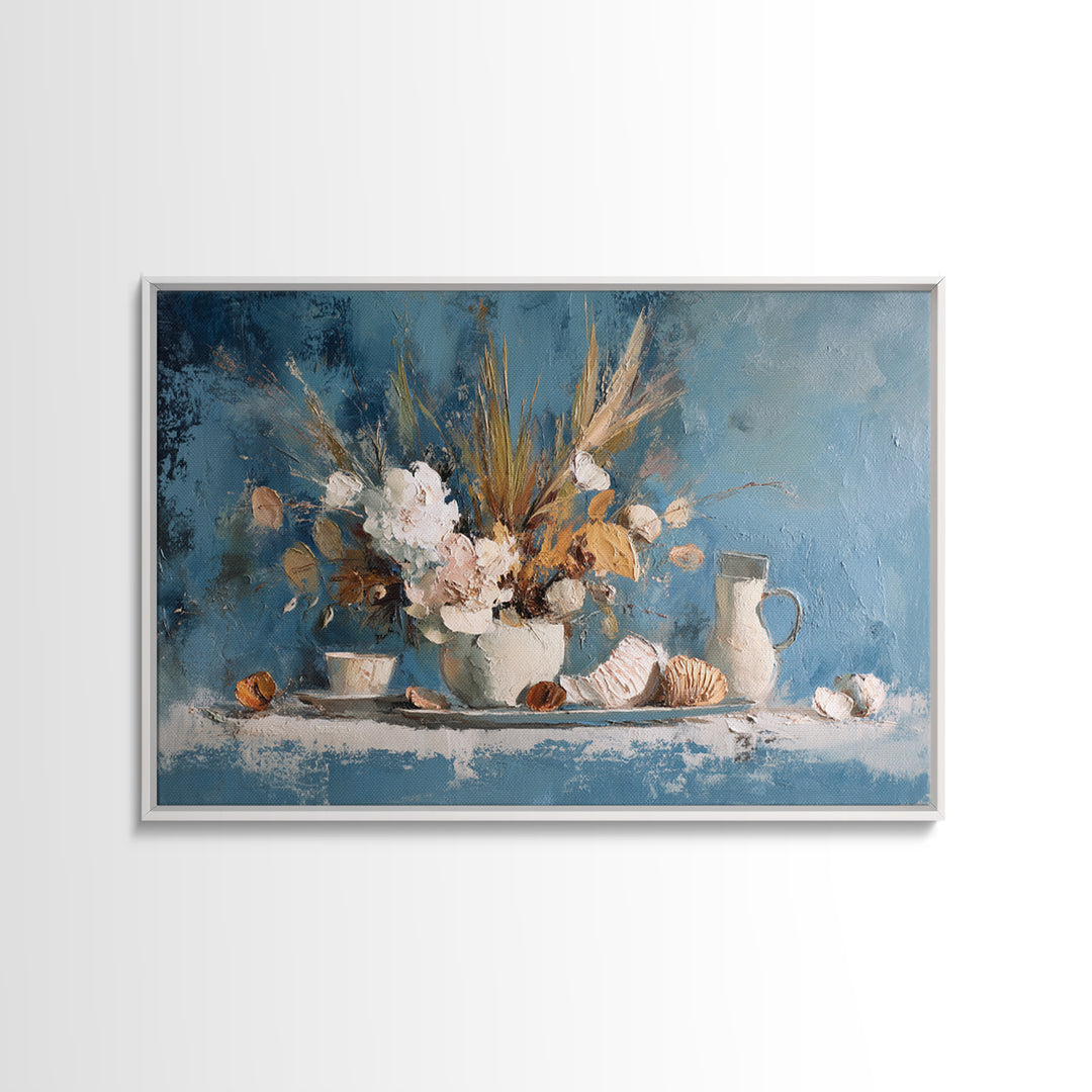 Sunlit Farmhouse Table Objects Without Room View Canvas Print, Dining Room Art, Kitchen Decor, Dining Room Decor, Dining, DRA-3x2-21