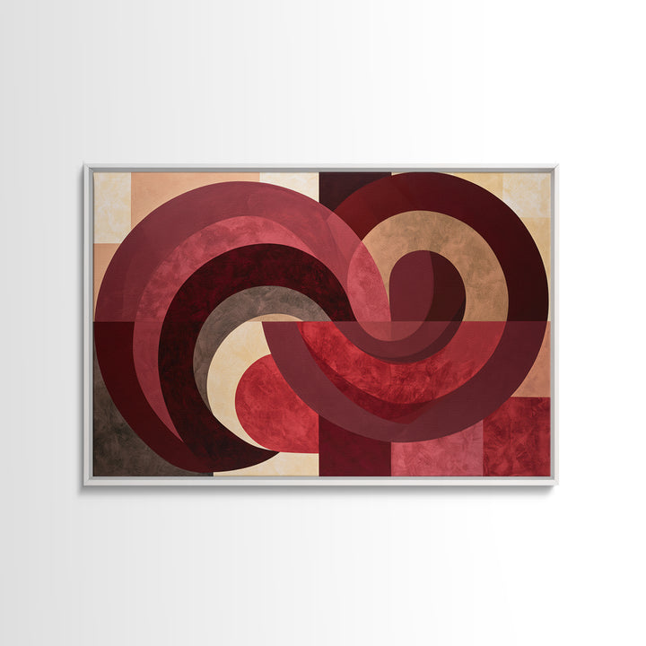 Abstract Red Wine Swirl Canvas Print, Dining Room Art, Print, Dining Room Decor, Abstract Art, Dining, Living Room Decor, DRA-3x2-22