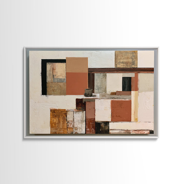 Abstract Composition in Appetite Friendly Warm Tones Canvas Print, Dining Room Art, Canvas Art, Dining Room Decor, Dining, DRA-3x2-32