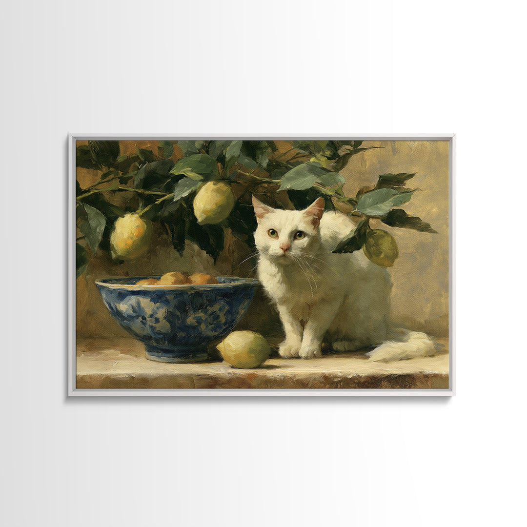 Italian Lemon Branch Canvas Print, Dining Room Art, Printable Art, Dining Room Decor, Watercolor Art, Dining, Coastal Wall Art, DRA-3x2-57