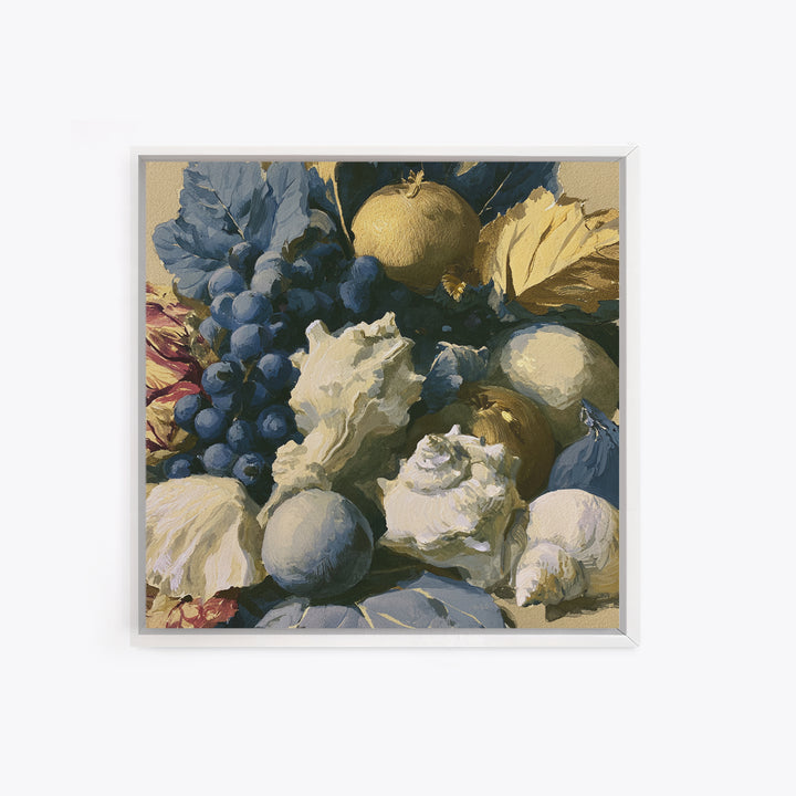 Bold Maximalist Still Life Framed Canvas Print, Eclectic Art, Digital Print, Living Room Decor, Eclectic, Fine Art Print, ECL-1x1-27