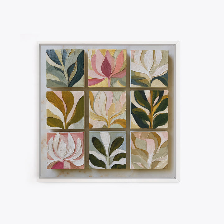 Matisse Inspired Cutouts with Botanical Details Canvas Print, Eclectic Art, Gallery Decor, Living Room Decor, Eclectic, ECL-1x1-6