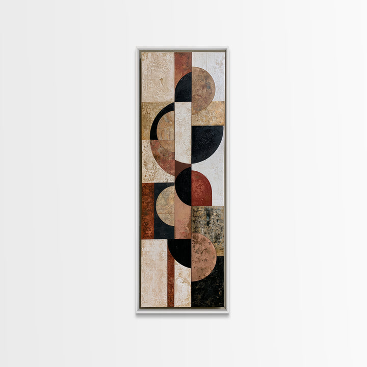Abstract Shapes Layered Canvas Print, Eclectic Art, Original Art, Living Room Decor, Abstract Art, Eclectic, Gallery Decor, ECL-1x3-16