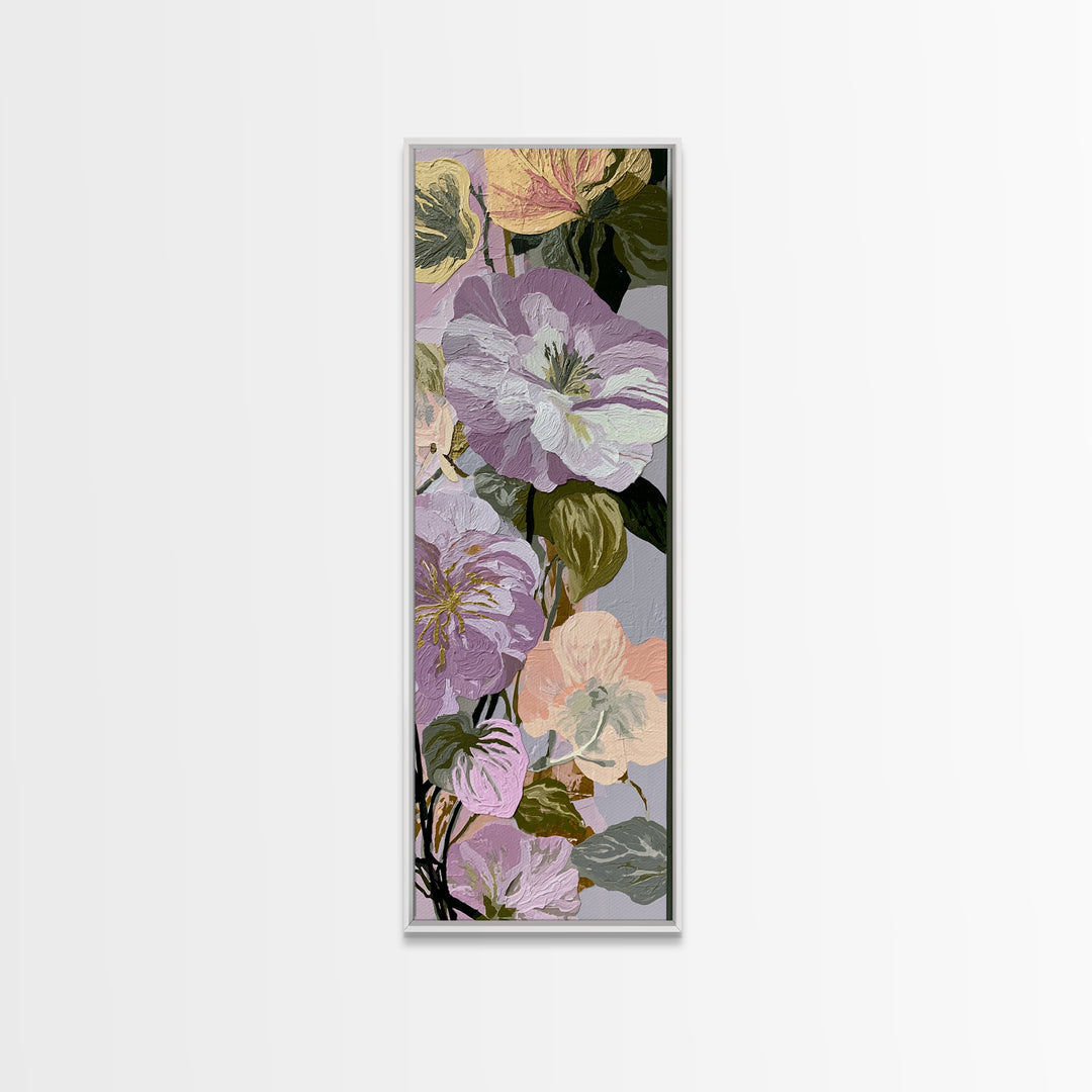Matisse Inspired Cutouts with Botanical Details Canvas Print, Eclectic Art, Living Room Decor, Watercolor Art, Eclectic, ECL-1x3-90