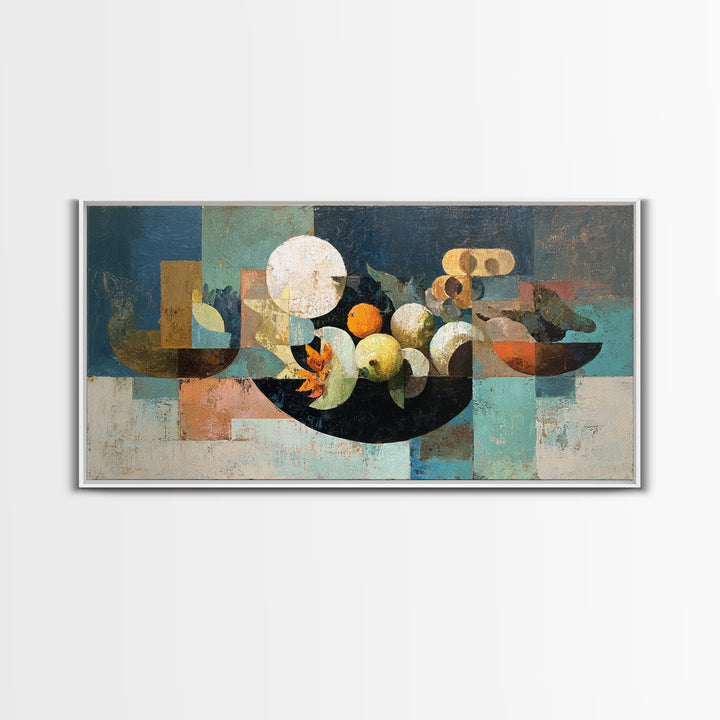 Unexpected Lobster and Lemons Still Life Canvas Print, Eclectic Art, Printable, Living Room Decor, Oil Painting, Eclectic, ECL-2x1-62