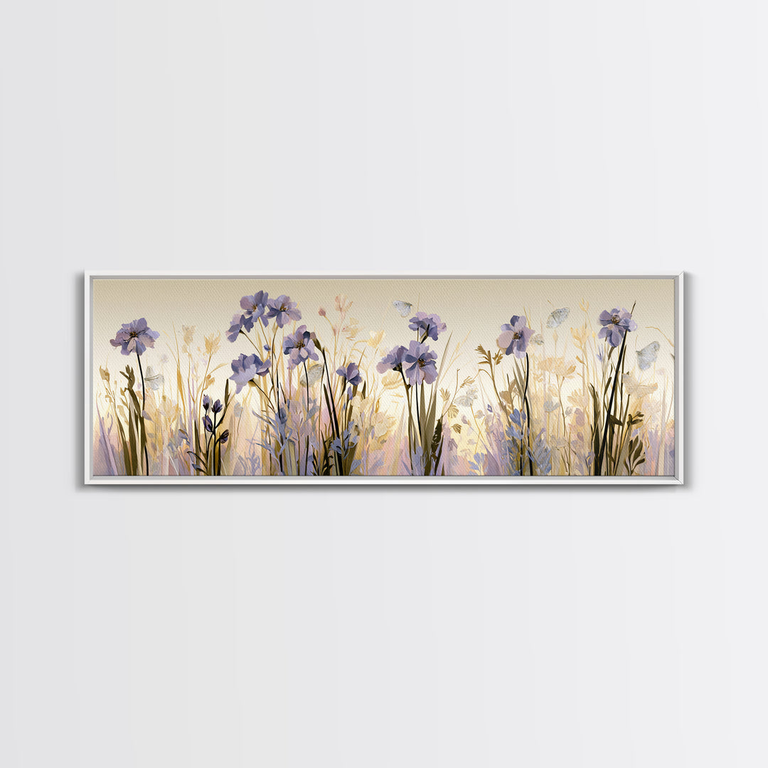 Botanical Collage with Butterflies and Old Paper Canvas Print, Eclectic Art, Unique Wall Art, Living Room Decor, Eclectic, ECL-3x1-5