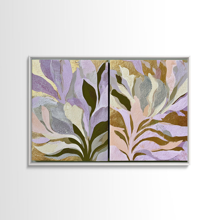 Matisse Inspired Cutouts with Botanical Details Canvas Print, Eclectic Art, Statement Artwork, Living Room Decor, Eclectic, ECL-3x2-34