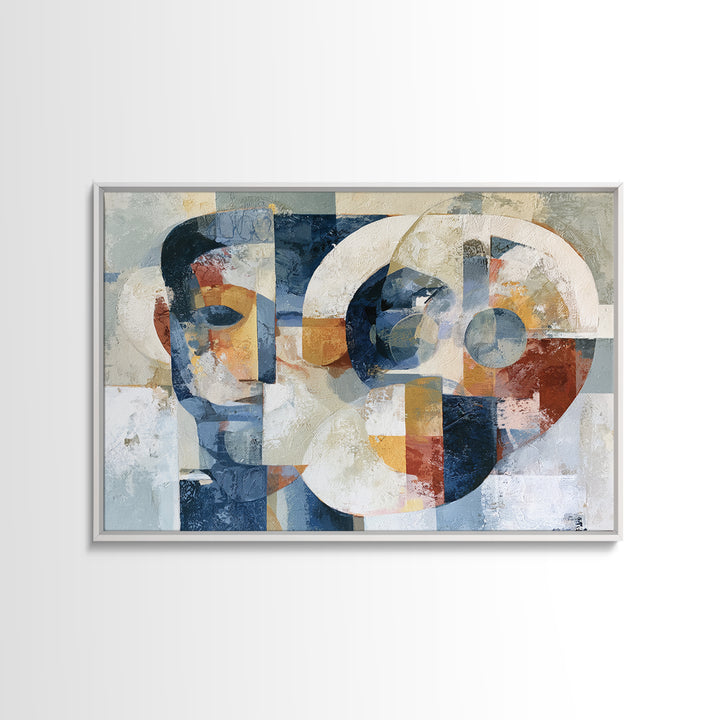 Abstract Mask with Playful Textures Canvas Print, Eclectic Art, Digital Art, Living Room Decor, Fine Art, Eclectic, ECL-3x2-48