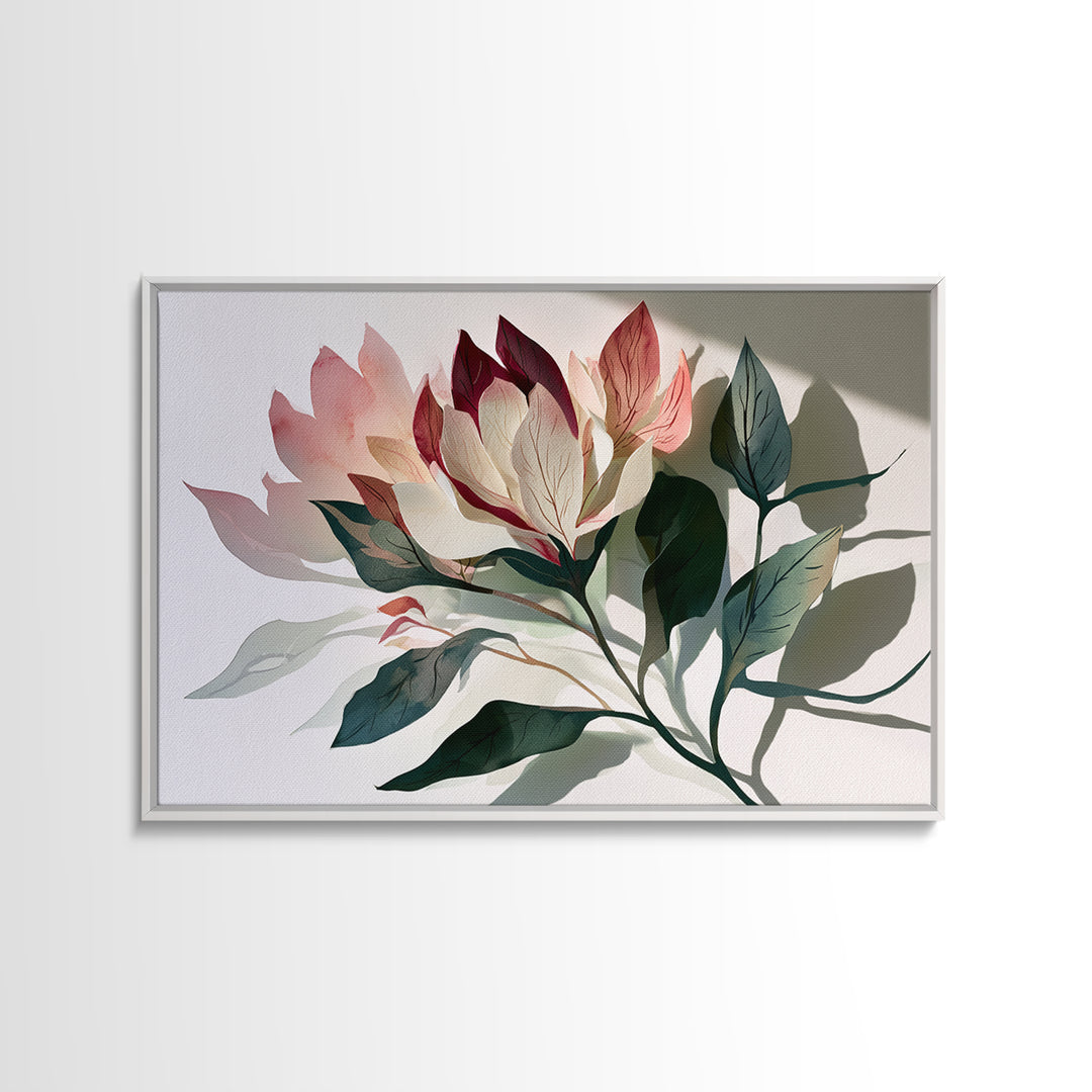 Matisse Inspired Cutouts with Botanical Details Canvas Print, Eclectic Art, Statement Artwork, Living Room Decor, Eclectic, ECL-3x2-58