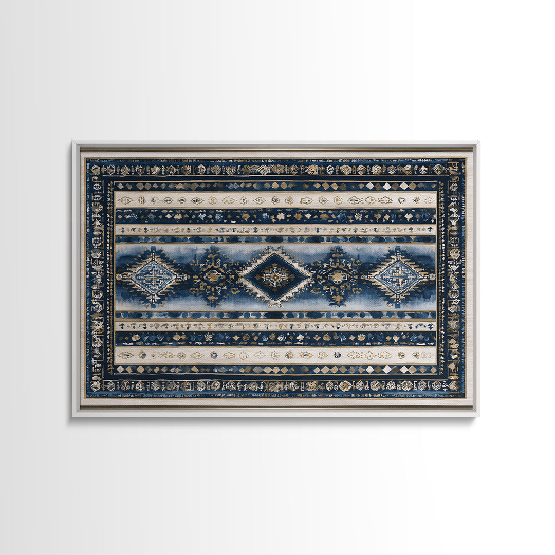 Layered Tapestry Pattern Canvas Print, Eclectic Art, Abstract Art, Living Room Decor, Fine Art, Eclectic, Neutral Decor, ECL-3x2-68