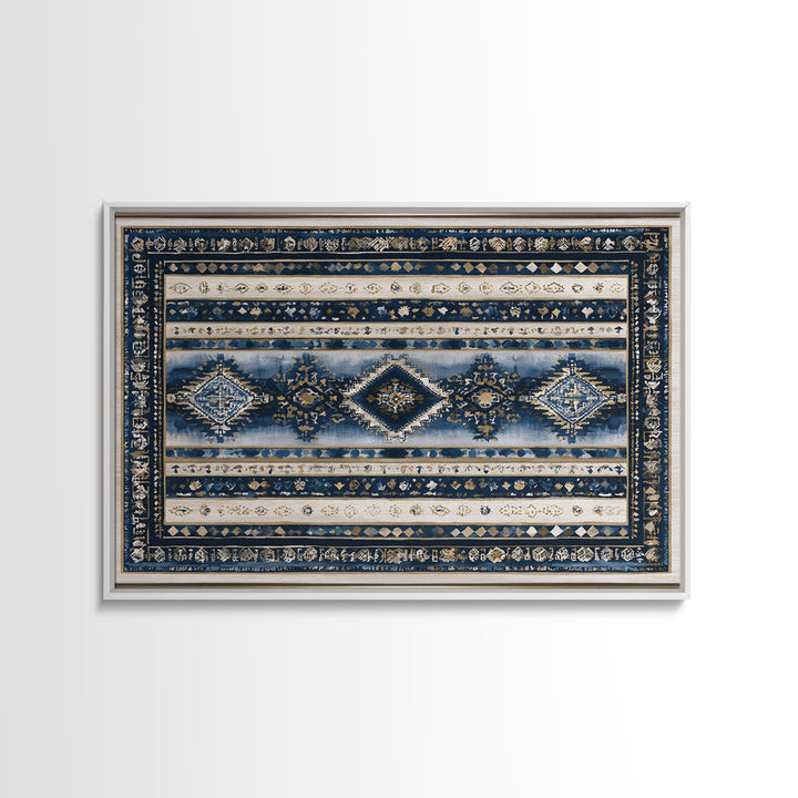 Layered Tapestry Pattern Canvas Print, Eclectic Art, Abstract Art, Living Room Decor, Fine Art, Eclectic, Neutral Decor, ECL-3x2-68