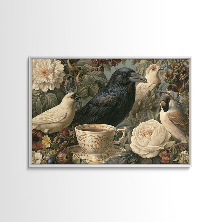 Odd Dream Garden Framed Canvas Print, Eclectic Art, Room Decor, Living Room Decor, Fine Art, Eclectic, Artwork, Original Art, ECL-3x2-69