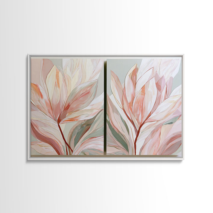 Matisse Inspired Cutouts with Botanical Details Canvas Print, Eclectic Art, Contemporary Art, Living Room Decor, Eclectic, ECL-3x2-82