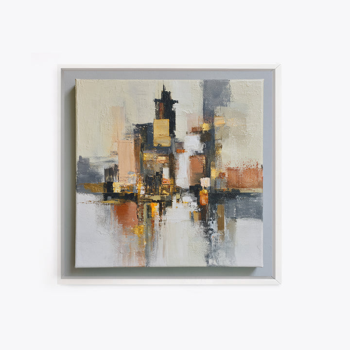 Distorted City Street Canvas Print, Expressionist Art, Room Decor, Living Room Decor, Fine Art, Expression, Printable Wall Art, EXP-1x1-25