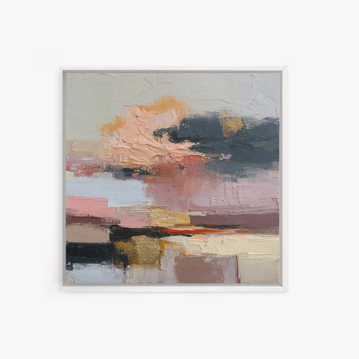 Stormy Landscape Painted Canvas Print, Expressionist Art, Original Art, Living Room Decor, Fine Art, Expression, Modern Art, EXP-1x1-3