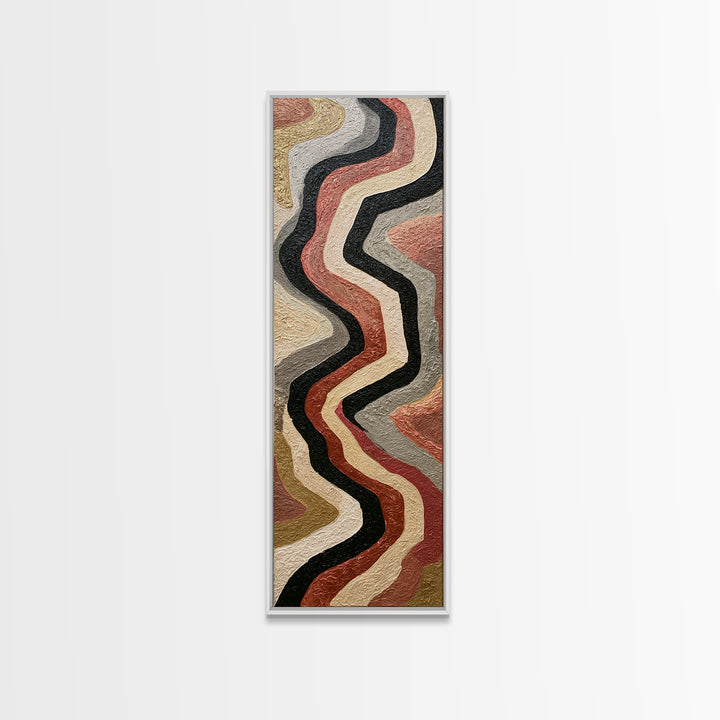 Stormy Landscape Painted Canvas Print, Expressionist Art, Gallery Wall Art, Living Room Decor, Expression, Minimalist Decor, EXP-1x3-63