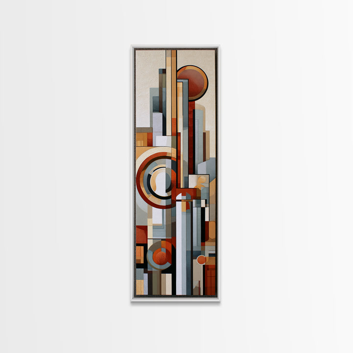 Moonlit Village with Swirling Unnatural Color Canvas Print, Expressionist Art, Unique Wall Art, Living Room Decor, Expression, EXP-1x3-72