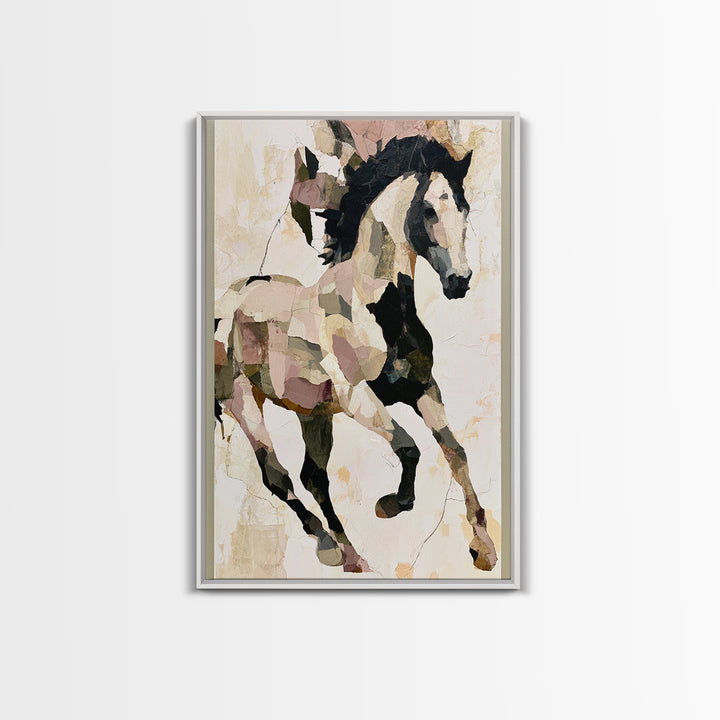 Expressionist Horse in Motion with Wild Mane Canvas Print, Expressionist Art, Home Decor, Living Room Decor, Expression, EXP-2x3-18