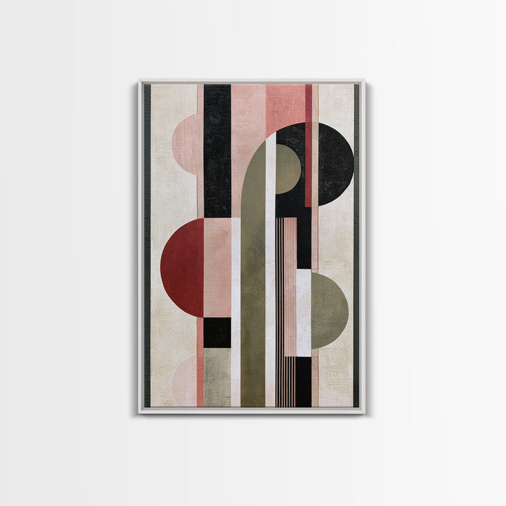 Red Room Interior Abstraction Without Realistic Furniture Canvas Print, Expressionist Art, Living Room Decor, Expression, EXP-2x3-27