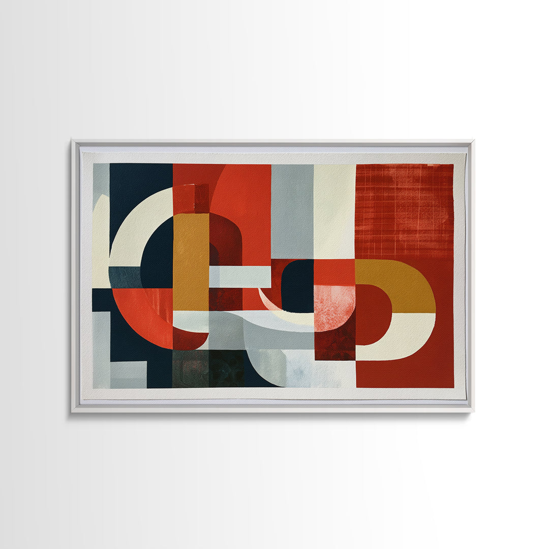 Red Room Interior Abstraction Canvas Print, Expressionist Art, Minimalist Wall Art, Living Room Decor, Expression, EXP-3x2-23
