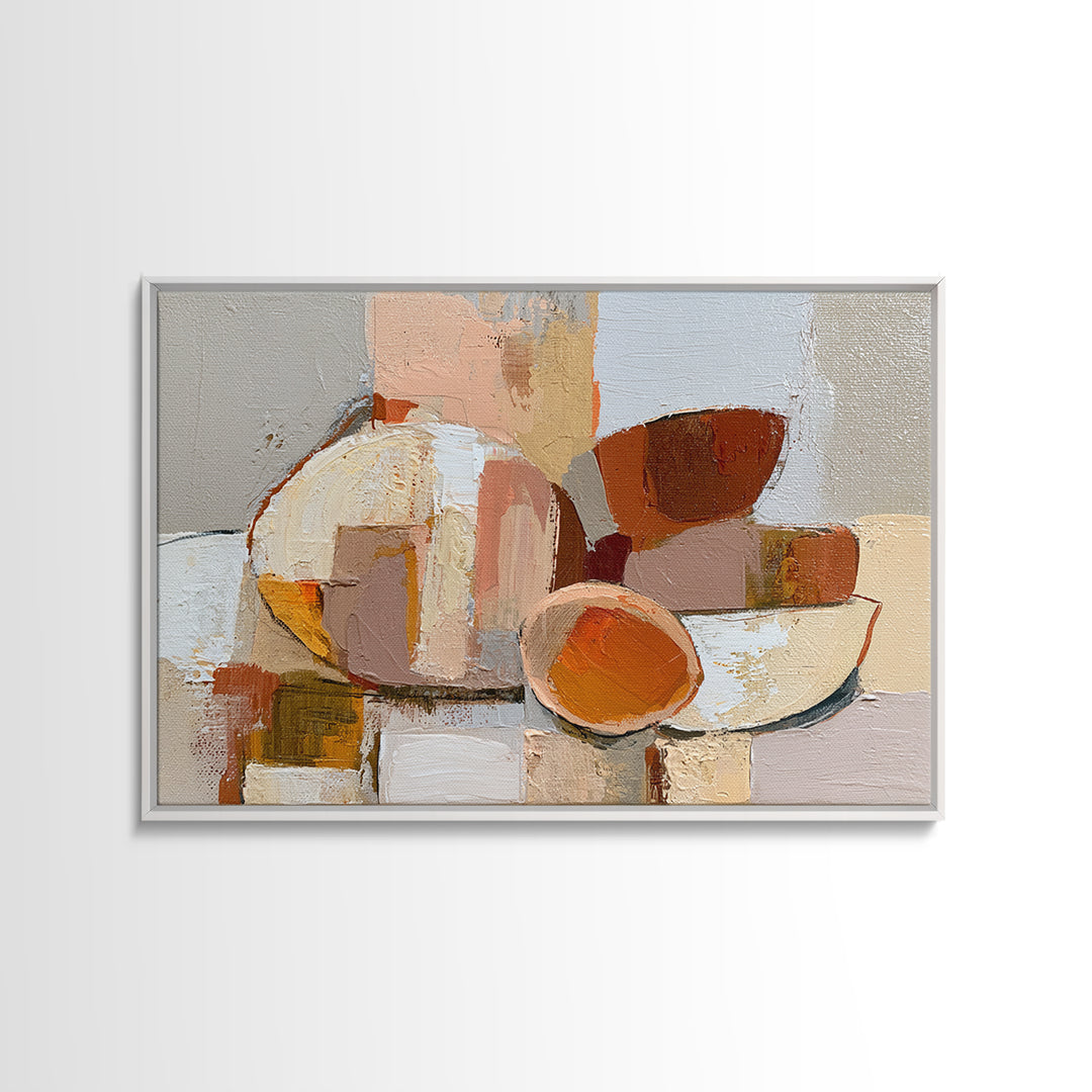 Bold Still Life of Fruit Framed Canvas Print, Expressionist Art, Gallery Decor, Living Room Decor, Fine Art, Expression, EXP-3x2-69