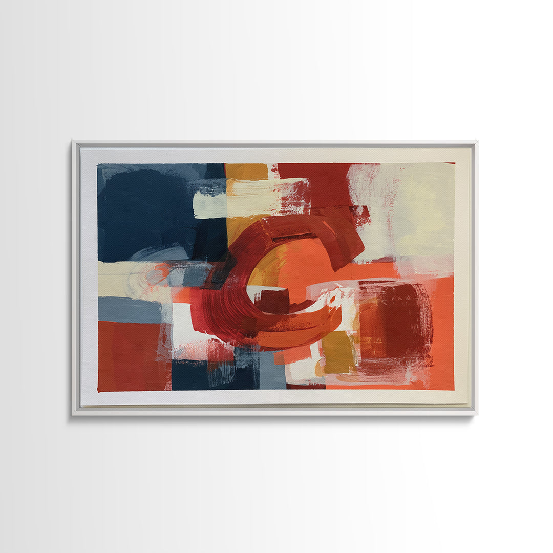 Red Room Interior Abstraction Canvas Print, Expressionist Art, Digital Wall Art, Living Room Decor, Expression, Fine Art Print, EXP-3x2-95