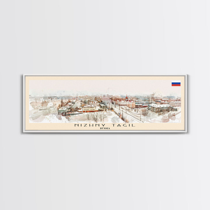 Nizhny Tagil Russia Wall Art, Panoramic Travel Poster, Panoramic Framed Canvas Print, City Wall Art, Wall Hanging Home Decor, Travel Art