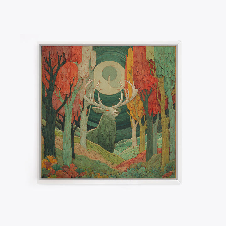 Faerie Market under Giant Mushrooms Canvas Print, Fantasy Art, Boho Wall Art, Living Room Decor, Oil Painting, Mythic, FAN-1x1-15