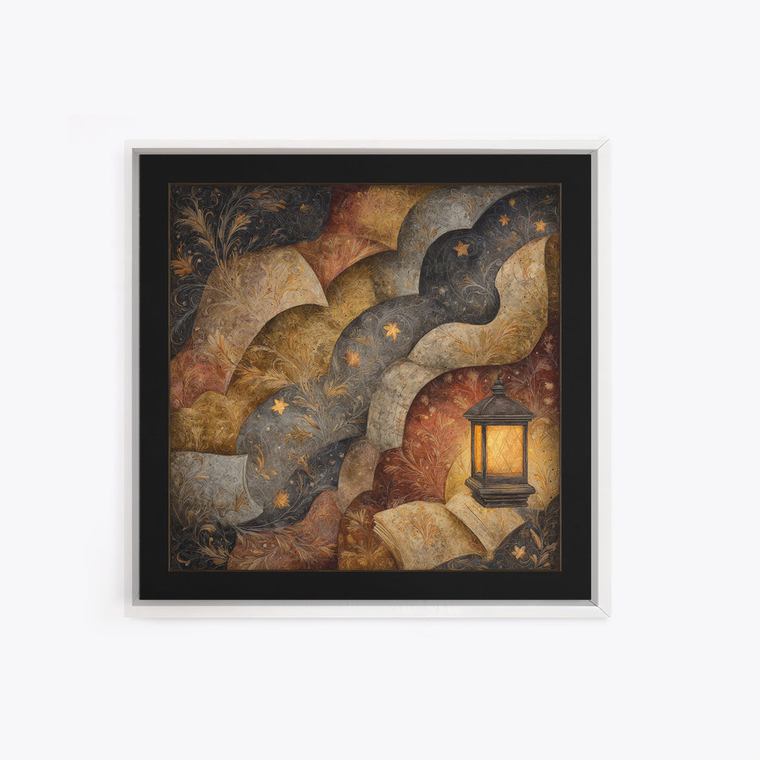 Phoenix Rising in Gold and Crimson Flames Framed Canvas Print, Fantasy Art, Fine Art Print, Living Room Decor, Fine Art, Mythic, FAN-1x1-29