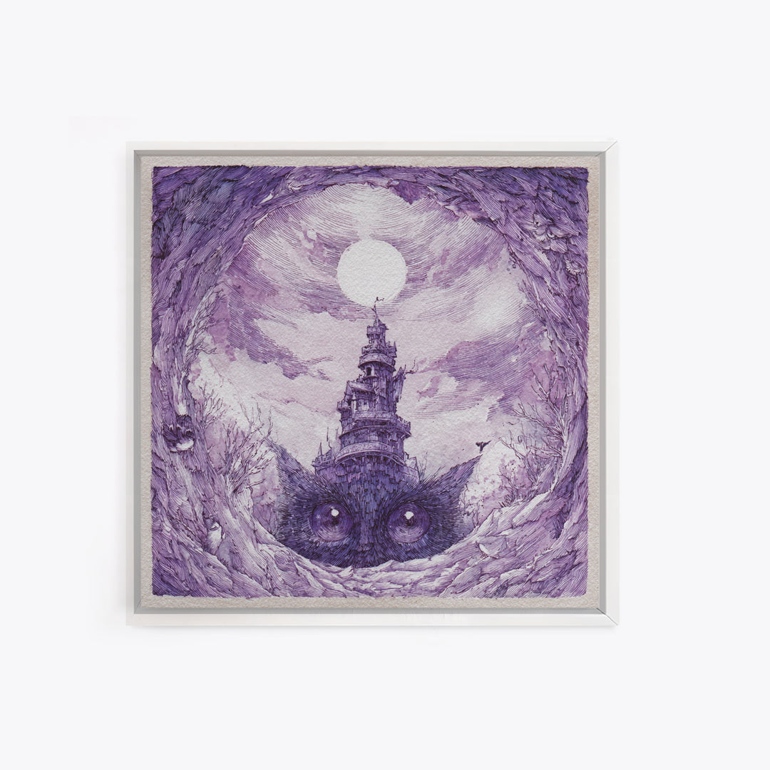 Ancient Map Landscape Canvas Print, Fantasy Art, Boho Decor, Living Room Decor, Oil Painting, Mythic, Prints, Art Prints, FAN-1x1-85