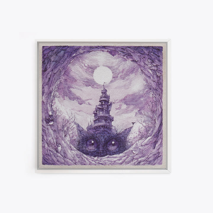 Ancient Map Landscape Canvas Print, Fantasy Art, Boho Decor, Living Room Decor, Oil Painting, Mythic, Prints, Art Prints, FAN-1x1-85