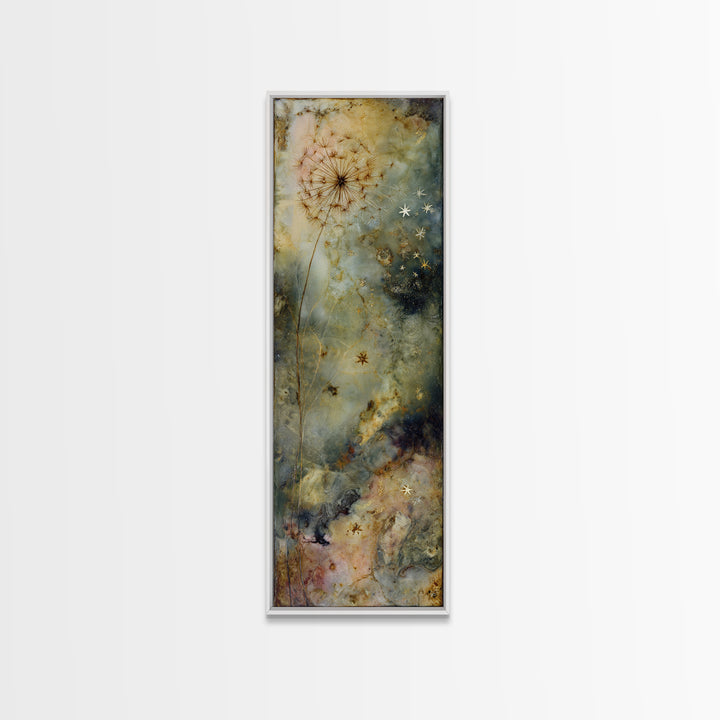Mermaid Lagoon with Bioluminescent Water Framed Canvas Print, Fantasy Art, Luxury Decor, Living Room Decor, Fine Art, Mythic, FAN-1x3-20