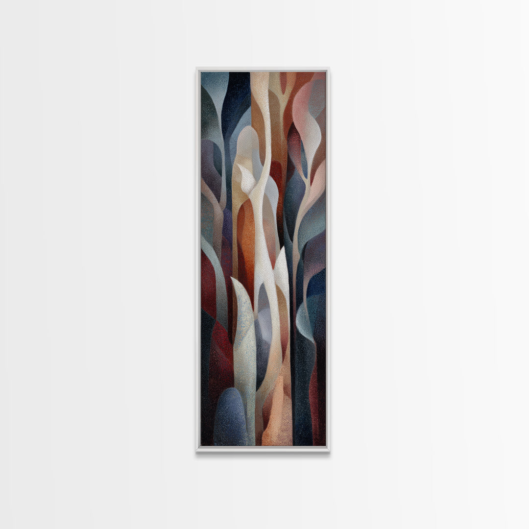 Faerie Market under Giant Mushrooms Canvas Print, Fantasy Art, Whimsical Art, Living Room Decor, Abstract Art, Mythic, FAN-1x3-51