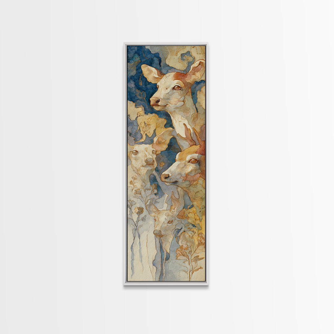 Dragon Soaring Above Jagged Mountain Peaks Framed Canvas Print, Fantasy Art, Textured Painting, Living Room Decor, Mythic, FAN-1x3-61