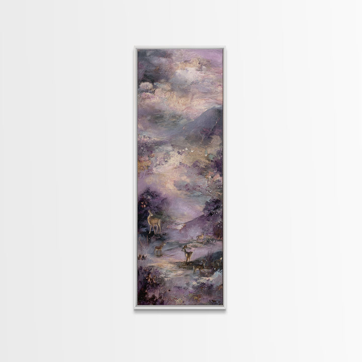 Ancient Map Landscape Canvas Print, Fantasy Art, Prints, Living Room Decor, Oil Painting, Mythic, Fairy Art, Fantasy Art Prints, FAN-1x3-73