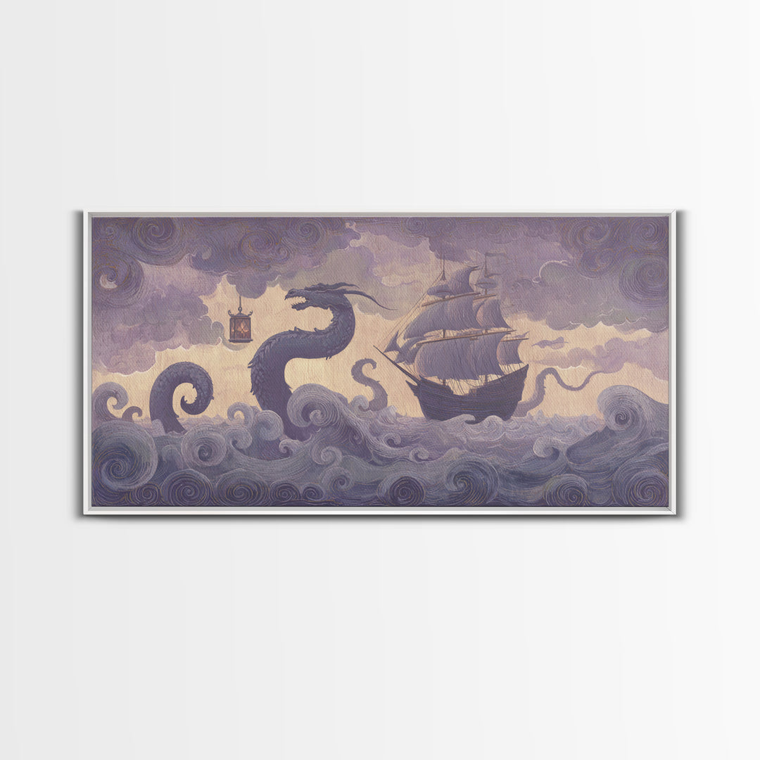 Griffin Perched on a Castle Wall Canvas Print, Fantasy Art, Contemporary Art, Living Room Decor, Mythic, Printable Art, FAN-2x1-54