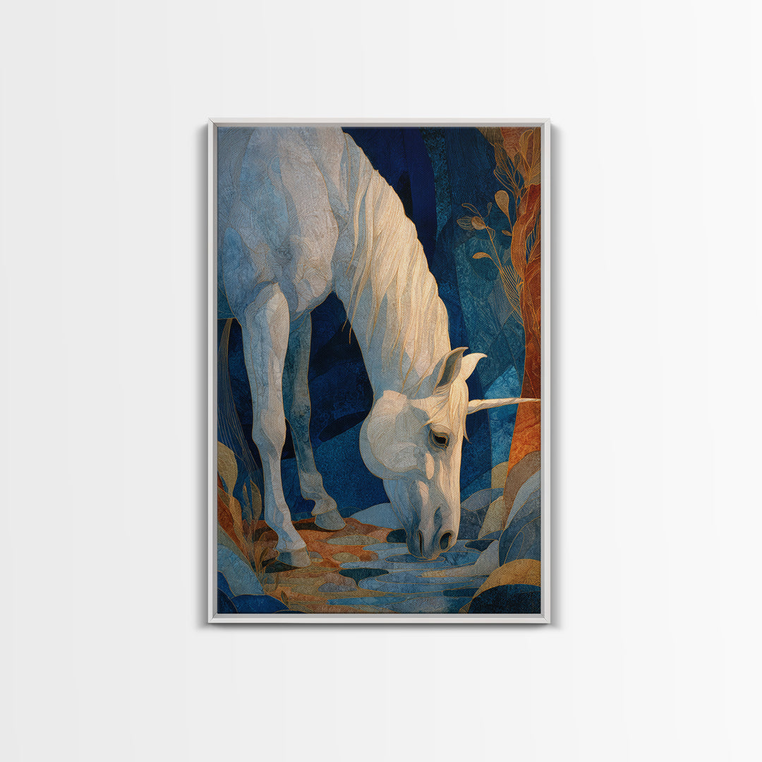Armored Knight Facing a Glowing Portal Canvas Print, Fantasy Art, Minimalist Decor, Living Room Decor, Fine Art, Mythic, FAN-2x3-39